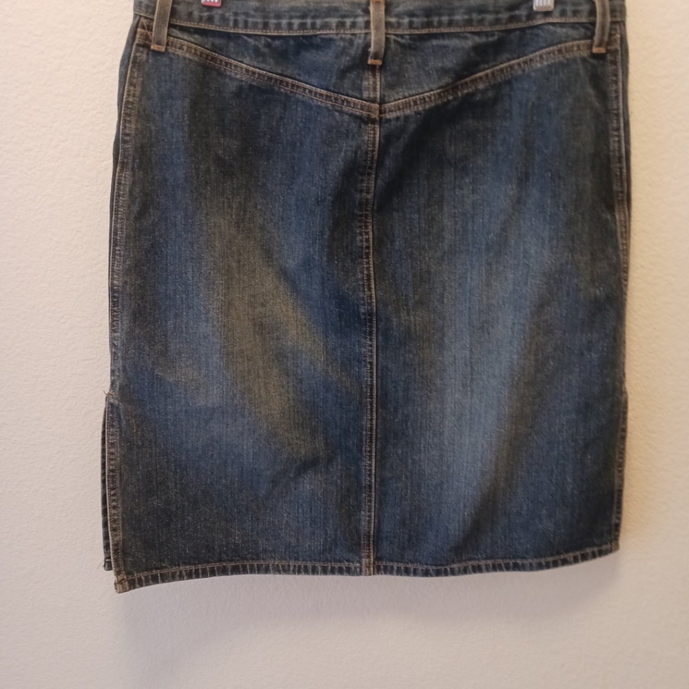 Abercrombie & Fitch Womens Jean Skirt Sz 12 Made In USA - Picture 3 of 13